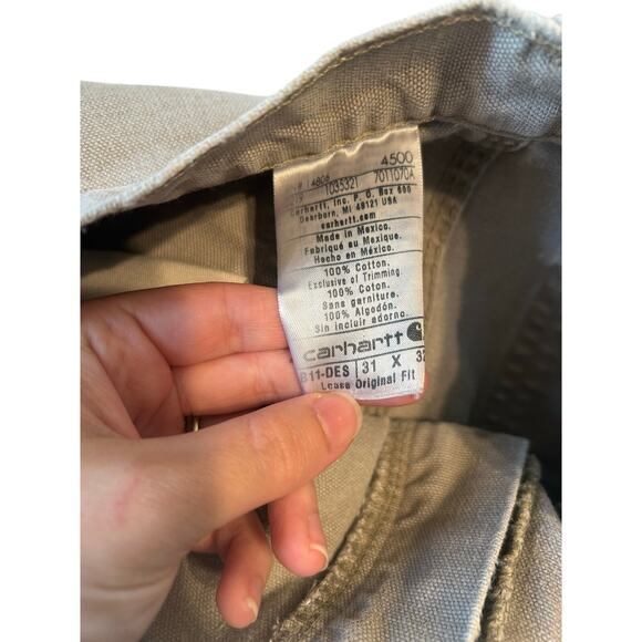 Carhartt Distressed Canvas Pants 31X32 - Picture 2 of 8